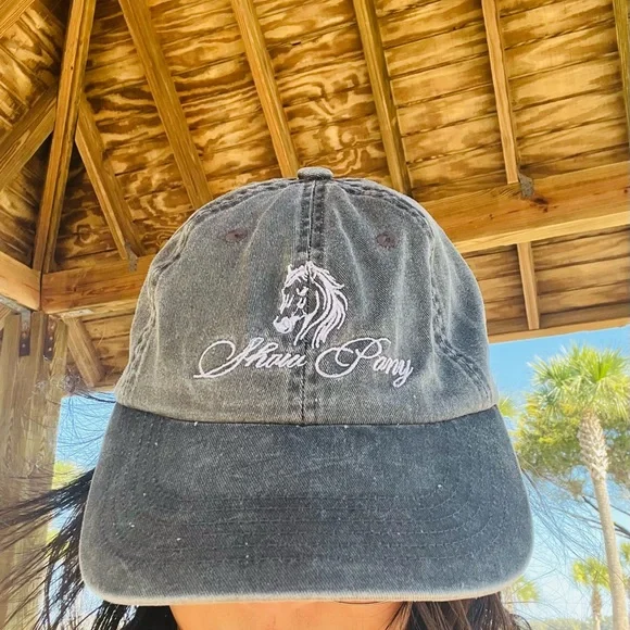 #1258**Unisex ShawPony Grey Hat Cap - Picture 1 of 5